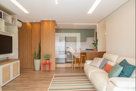 Sala de apartamento à venda com 2 quartos, 74m² em Indianópolis, São Paulo
