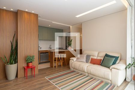 Sala de apartamento à venda com 2 quartos, 74m² em Indianópolis, São Paulo