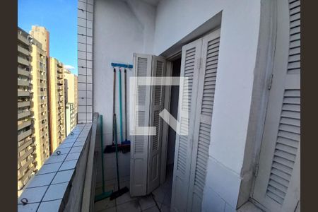 Varanda da Sala de apartamento para alugar com 1 quarto, 57m² em Centro, São Vicente