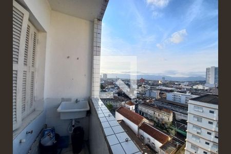Varanda da Sala de apartamento para alugar com 1 quarto, 57m² em Centro, São Vicente