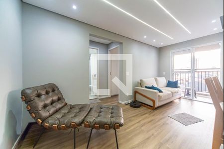 Sala de apartamento à venda com 2 quartos, 46m² em Campestre, Santo André
