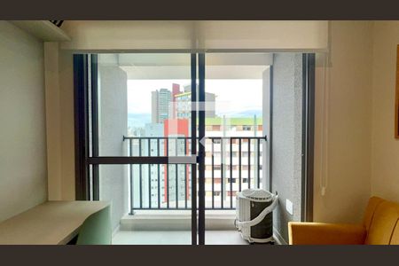 Varanda de kitnet/studio para alugar com 1 quarto, 26m² em Pinheiros, São Paulo