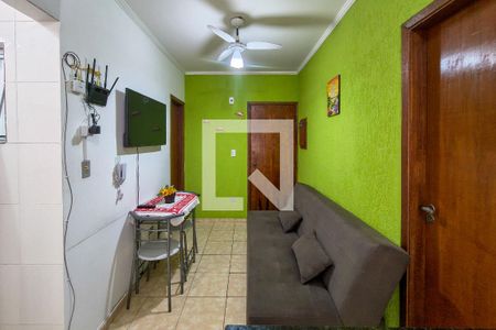 Sala de apartamento para alugar com 1 quarto, 40m² em Solemar, Praia Grande