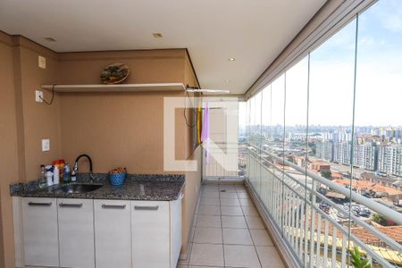 Varanda de apartamento à venda com 2 quartos, 60m² em Vila Dom Pedro I, São Paulo