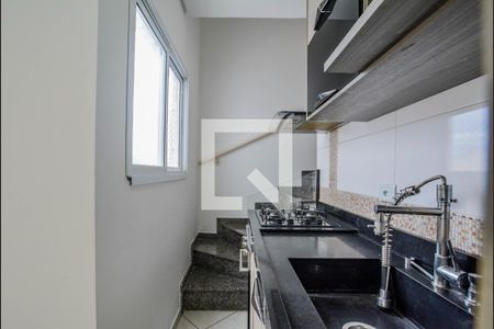 Sala/Cozinha de apartamento à venda com 2 quartos, 76m² em Vila Floresta, Santo André