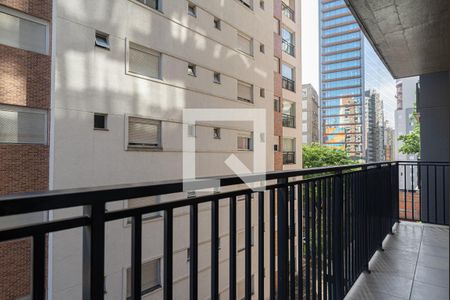 Varanda da Sala e do Quarto de kitnet/studio para alugar com 1 quarto, 32m² em Consolação, São Paulo