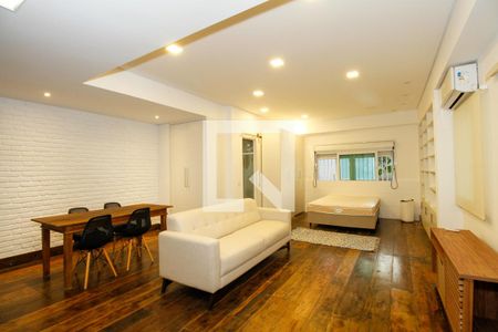 Ambientes Integrados (Sala de Estar, Jantar, Quarto e Cozinha) de apartamento para alugar com 1 quarto, 53m² em Jardim Paulista, São Paulo