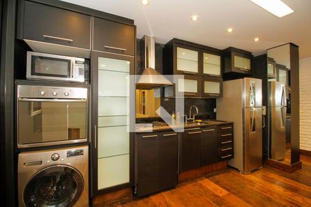 Ambientes Integrados (Sala de Estar, Jantar, Quarto e Cozinha) de apartamento para alugar com 1 quarto, 53m² em Jardim Paulista, São Paulo