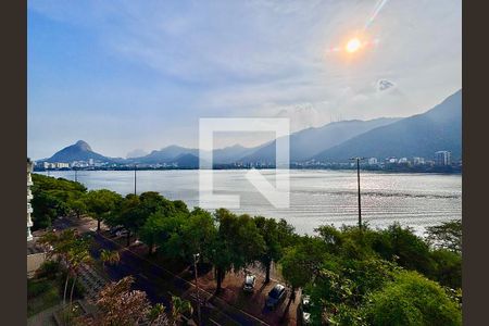 Sala - vista livre para o Cristo Redentor e Lagoa Rodrigo de Freitas de apartamento à venda com 2 quartos, 100m² em Ipanema, Rio de Janeiro