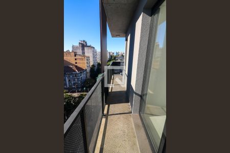 Sacada da Sala de apartamento à venda com 1 quarto, 46m² em Cidade Baixa, Porto Alegre