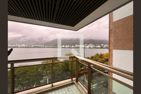 Varanda da suíte  de apartamento à venda com 1 quarto, 62m² em Lagoa, Rio de Janeiro
