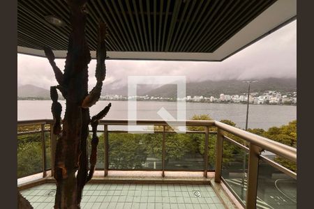 Varanda da suíte  de apartamento à venda com 1 quarto, 62m² em Lagoa, Rio de Janeiro
