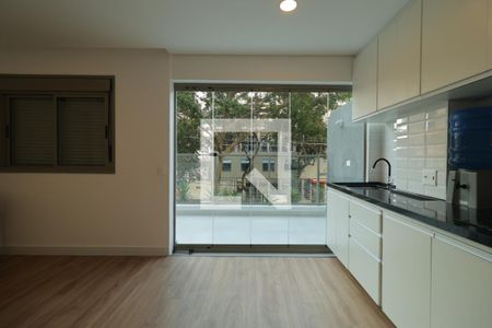 Sala/Cozinha de apartamento para alugar com 1 quarto, 51m² em Liberdade, São Paulo