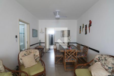 Sala de apartamento para alugar com 3 quartos, 105m² em Barra Funda, Guarujá