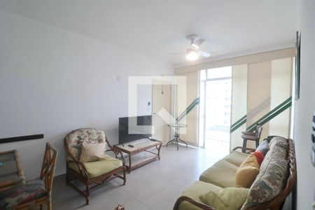 Sala de apartamento para alugar com 3 quartos, 105m² em Barra Funda, Guarujá