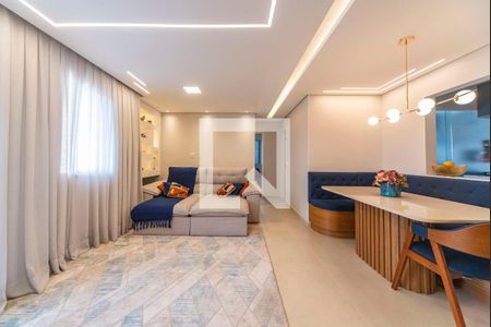 Sala de apartamento para alugar com 2 quartos, 70m² em Vila Humaita, Santo André