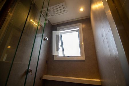 Banheiro da Suíte de apartamento à venda com 1 quarto, 28m² em Jardim Caravelas, São Paulo