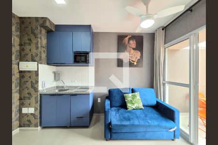 Sala/Cozinha de apartamento para alugar com 1 quarto, 27m² em Vila Olímpia, São Paulo