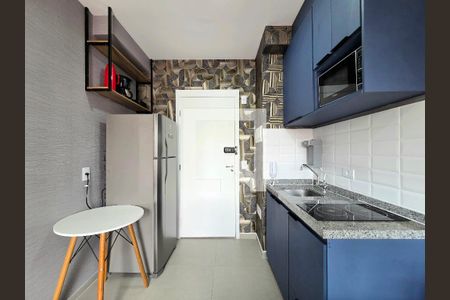 Cozinha de apartamento para alugar com 1 quarto, 27m² em Vila Olímpia, São Paulo