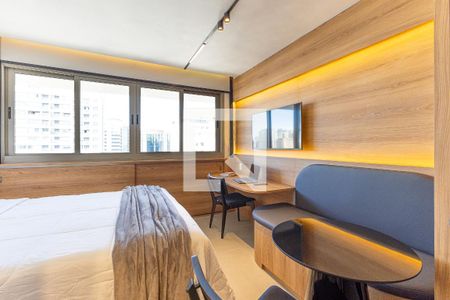 Studio de kitnet/studio para alugar com 1 quarto, 28m² em Indianópolis, São Paulo