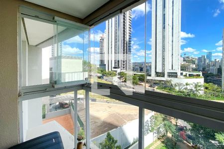 Varanda da Sala de apartamento para alugar com 3 quartos, 100m² em Vila da Serra, Nova Lima