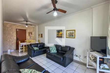 Sala de apartamento para alugar com 1 quarto, 66m² em Guilhermina, Praia Grande