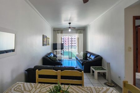 Sala de apartamento para alugar com 1 quarto, 66m² em Guilhermina, Praia Grande