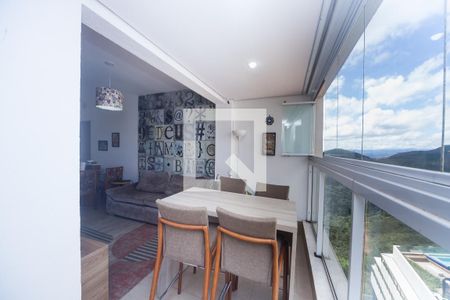 Varanda da Sala de apartamento para alugar com 2 quartos, 68m² em Vila da Serra, Nova Lima