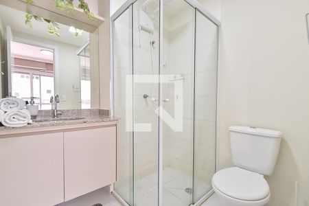 Banheiro de kitnet/studio à venda com 1 quarto, 27m² em Liberdade, São Paulo