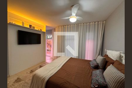 Suíte 1 (Master) de casa de condomínio para alugar com 3 quartos, 226m² em Recreio dos Bandeirantes, Rio de Janeiro