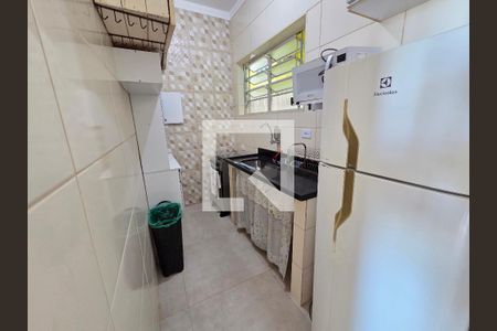 Cozinha de apartamento para alugar com 1 quarto, 44m² em Cidade Ocian, Praia Grande