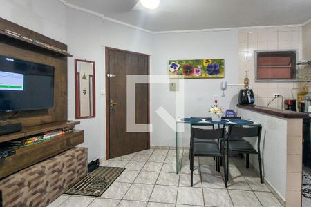Sala de apartamento para alugar com 1 quarto, 40m² em Solemar, Praia Grande