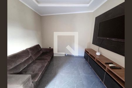 Sala de casa para alugar com 3 quartos, 116m² em Guilhermina, Praia Grande