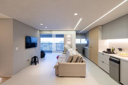 Sala/Cozinha/Área de Serviço  de apartamento para alugar com 2 quartos, 89m² em Vila Guilhermina, São Paulo