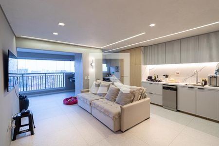 Sala/Cozinha/Área de Serviço  de apartamento para alugar com 2 quartos, 89m² em Vila Guilhermina, São Paulo