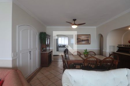 Sala de apartamento para alugar com 4 quartos, 145m² em Morro do Maluf, Guarujá