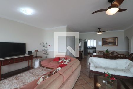 Sala de apartamento para alugar com 4 quartos, 145m² em Morro do Maluf, Guarujá