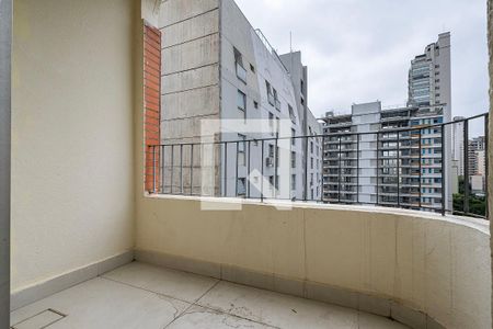 Sala/Cozinha - Varanda de apartamento para alugar com 1 quarto, 41m² em Paraíso, São Paulo