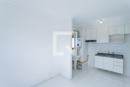 Sala, cozinha e área de serviço de apartamento para alugar com 1 quarto, 31m² em Vila Albertina, São Paulo