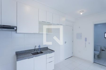 Sala, cozinha e área de serviço de apartamento para alugar com 1 quarto, 31m² em Vila Albertina, São Paulo