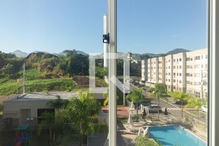 Vista da Sala/Cozinha de apartamento para alugar com 2 quartos, 41m² em Campo Grande, Rio de Janeiro
