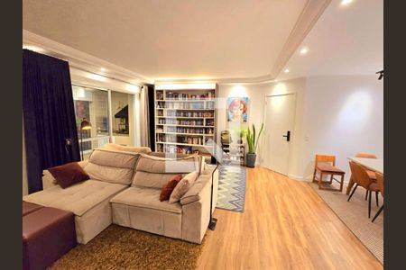 Sala  de apartamento à venda com 3 quartos, 118m² em Vila Bastos, Santo André