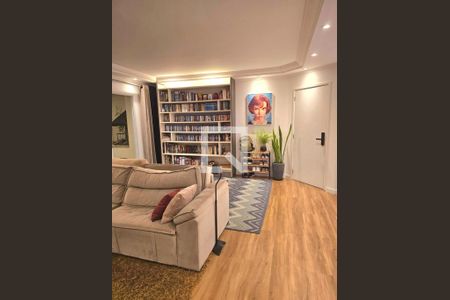 Sala  de apartamento à venda com 3 quartos, 118m² em Vila Bastos, Santo André