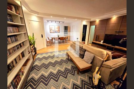 Sala de apartamento à venda com 3 quartos, 118m² em Vila Bastos, Santo André
