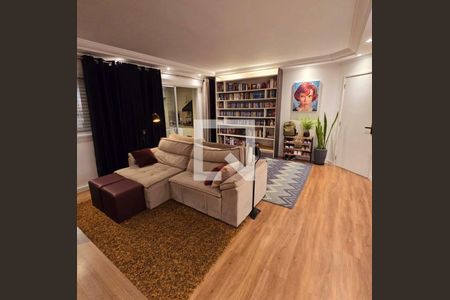 Sala  de apartamento à venda com 3 quartos, 118m² em Vila Bastos, Santo André