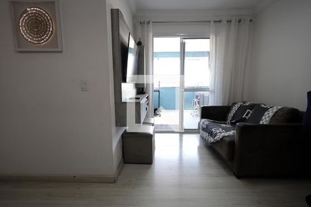 Sala de apartamento à venda com 2 quartos, 60m² em Vila Valparaíso, Santo André
