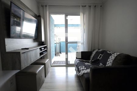 Sala de apartamento à venda com 2 quartos, 60m² em Vila Valparaíso, Santo André
