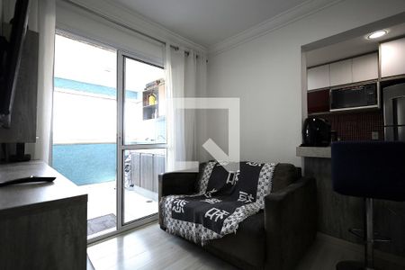 Sala de apartamento à venda com 2 quartos, 60m² em Vila Valparaíso, Santo André