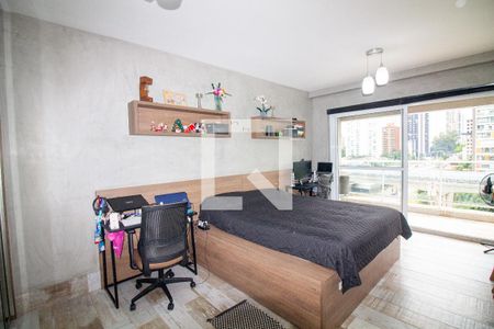 Sala / Quarto - Studio de kitnet/studio à venda com 1 quarto, 37m² em Brooklin, São Paulo