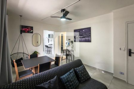 Sala de apartamento para alugar com 2 quartos, 80m² em Guilhermina, Praia Grande